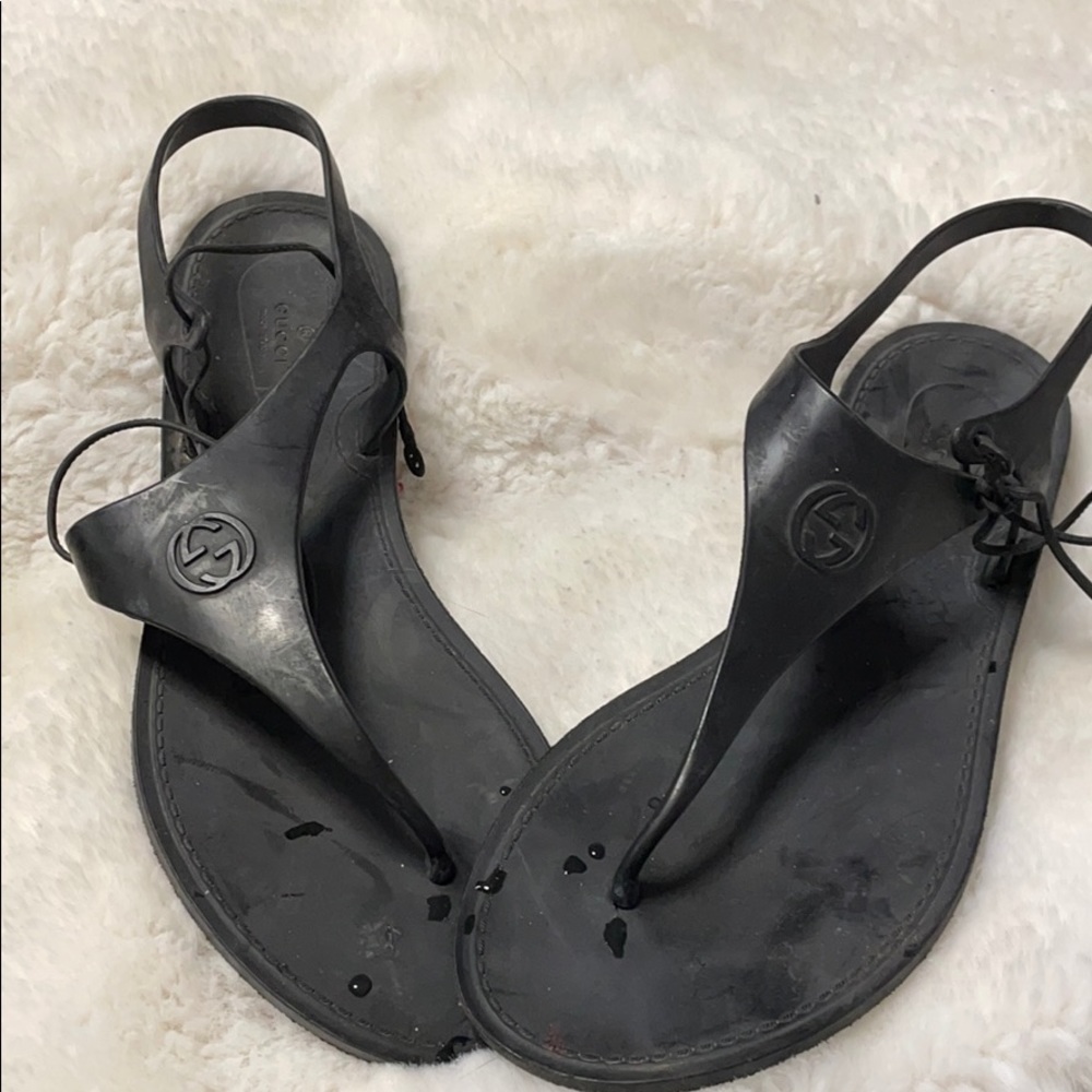 Gucci rubber sandals